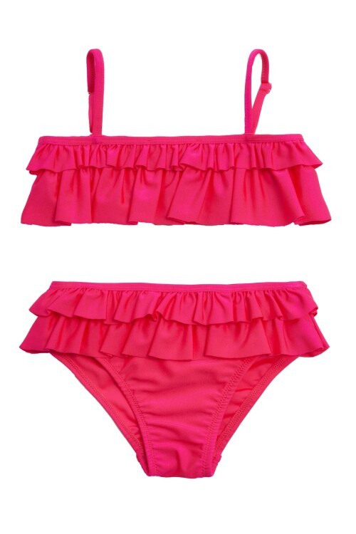 Latvıas Fırfırlı Kız Çocuk Bikini