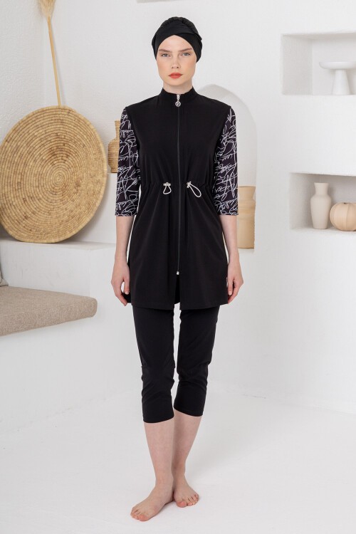 Ande Yarı Kapalı Tesettür Mayo