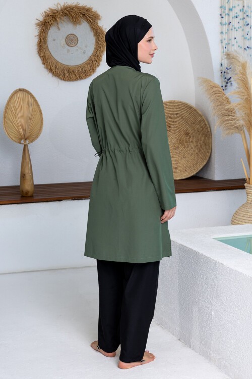 Beny Paraşüt Uzun Kollu Battal Tesettür Mayo