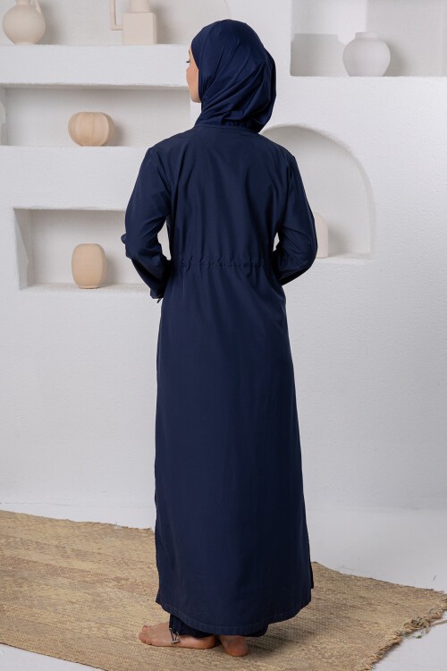 Chaand Uzun Kollu Tesettür Mayo