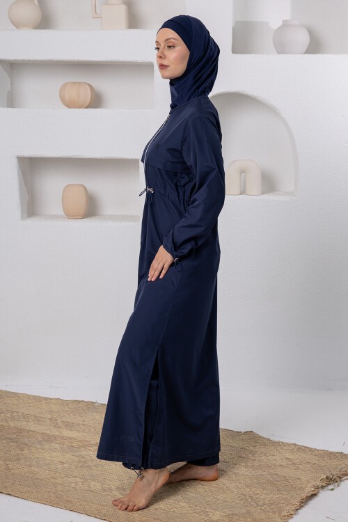 Chaand Uzun Kollu Tesettür Mayo