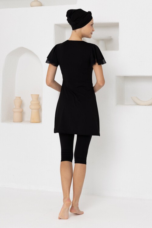 Corsen Likralı Kısa Kollu Tesettür Mayo