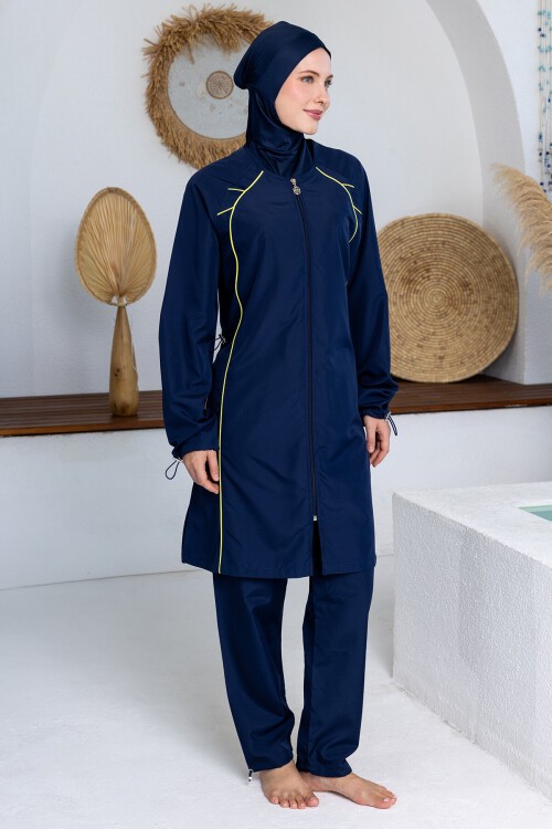 Destın Paraşüt Uzun Kollu Tesettür Mayo