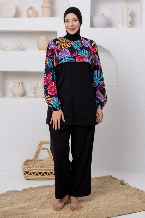 Hanz Battal Uzun Kollu Tesettür Mayo