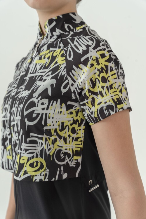 Janıce Jileli Kısa Kollu Tesettür Mayo