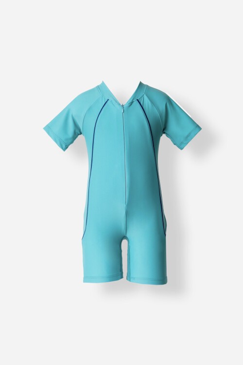 Radha Likralı Paçalı Kısa Kollu Mayo