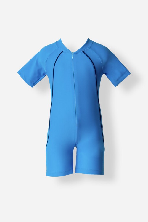 Radha Likralı Paçalı Kısa Kollu Mayo