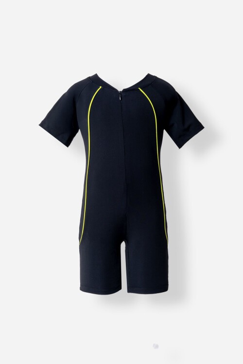 Radha Likralı Paçalı Kısa Kollu Mayo