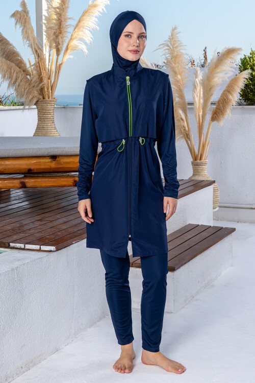 Rıo Jileli Uzun Kollu Battal Tesettür Mayo