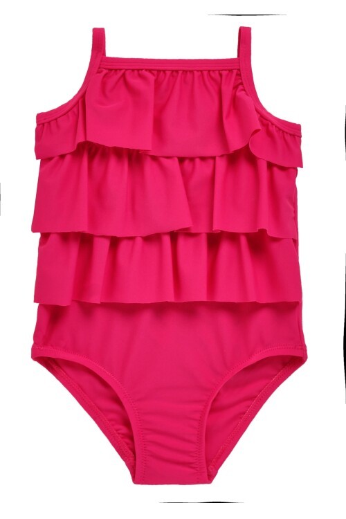 Sebastıa Kız Bebek Fırfır Detaylı Mayo