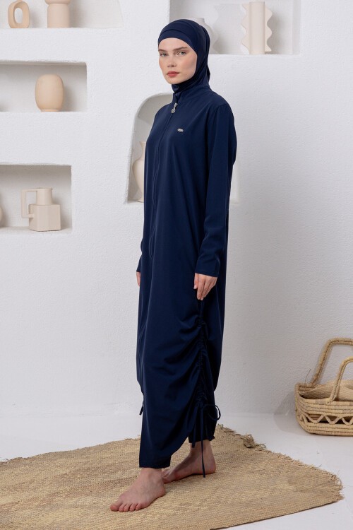 Sophia Paraşüt Uzun Kollu Battal Tesettür Mayo