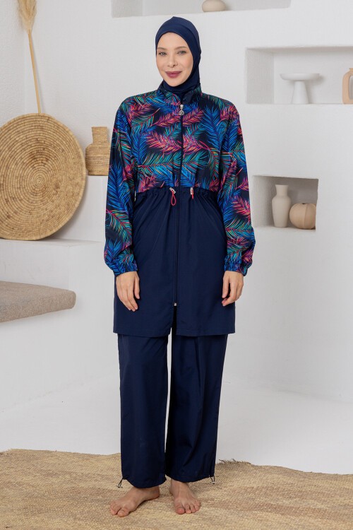 Valer Battal Uzun Kollu Tesettür Mayo