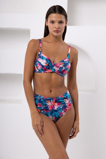 Balenli Büyük  Beden Bikini Takım