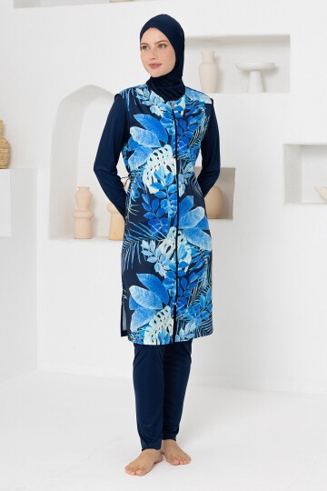 Estelle Jileli Uzun Kollu Tesettür Mayo