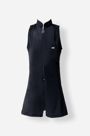 Fleck Likralı Paçalı Kolsuz Mayo