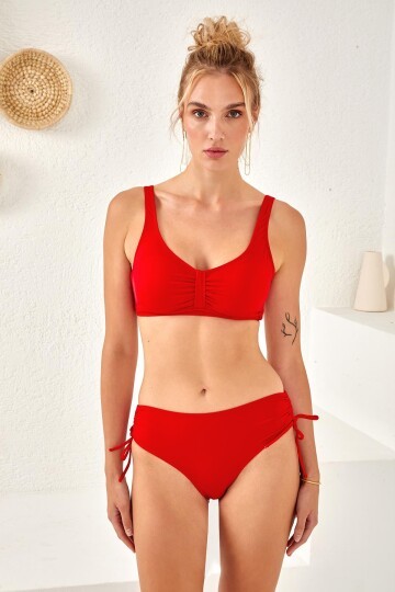 Kalın Askılı Toparlayıcı Bikini Takım 