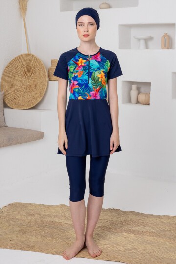 Ketra Yarı Kapalı Tesettür Mayo