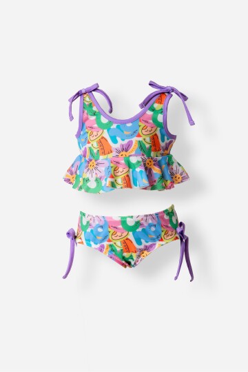 Midu Kız Bebek Fırfır Detay Bikini