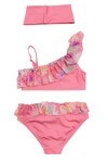 Lane Tek Omuz Fırfır Detay Kız Çocuk Bikini