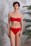 Aksesuarlı Soft Straplez Bikini Tek Üst