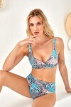 Balenli Büyük Beden Bikini Takım 