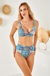Balenli Büyük Beden Bikini Takım 
