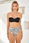 Kaplı Straplez Bikini Takım 