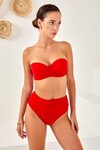 Kaplı Straplez Bikini Takım 