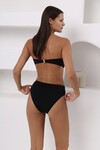 Kaplı Straplez Bikini Takım